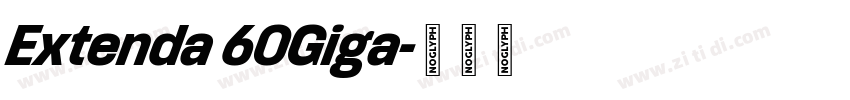 Extenda 60Giga字体转换